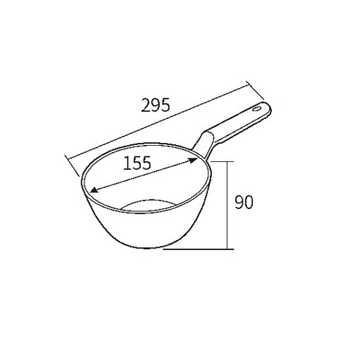 ラウンドスコップ ブルー 5681