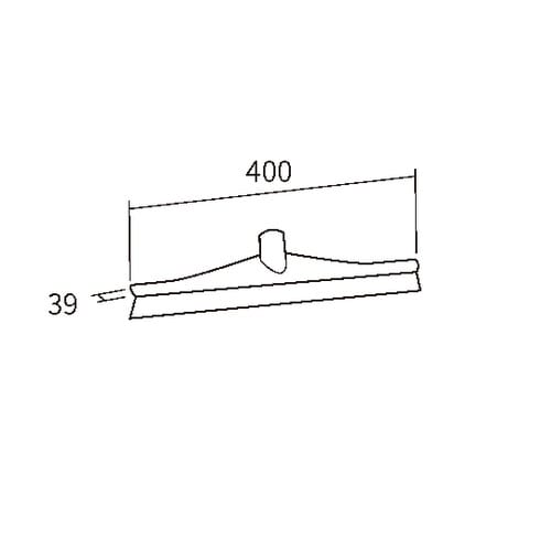 スクイージー(400mm)白 7140
