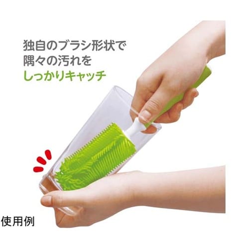 シリコンブラシ S グリーン 10個入