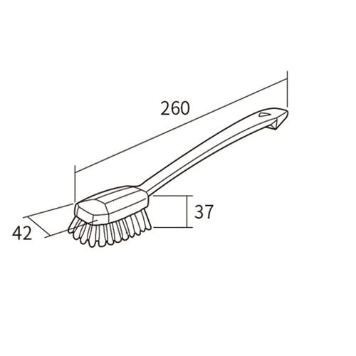 ディッシュブラシ グリーン 260×42