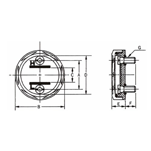 丸型オイルゲージ ネジ式オイルゲージ K