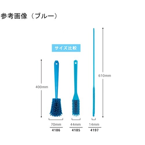 ロングハンドルブラシスリム ブルー 41