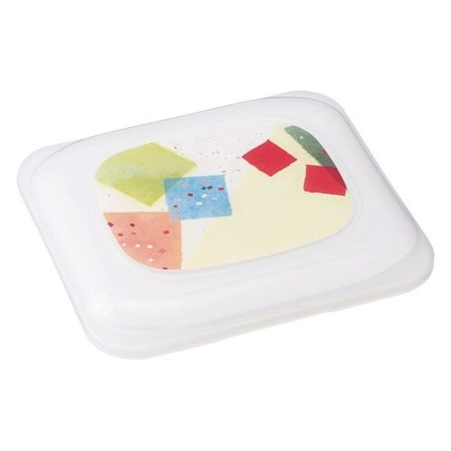 3ツ仕切り副食容器 本体 蓋セット クロ