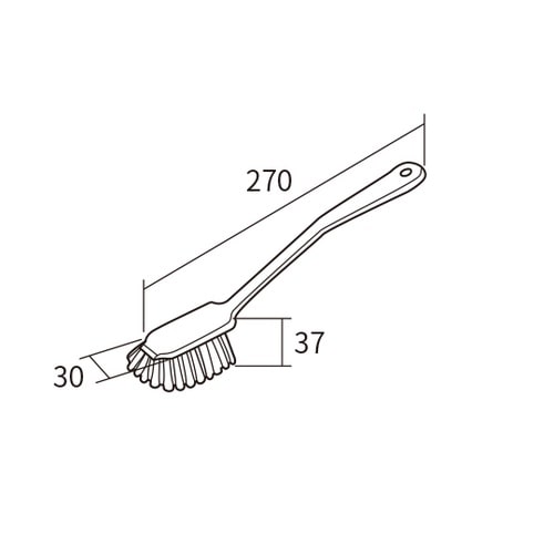 ディッシュブラシ ブルー 270×30×