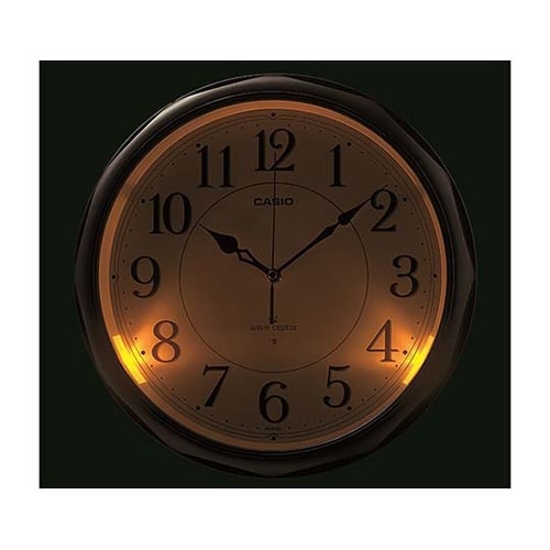 IQ1051NJ5JF掛け時計濃茶