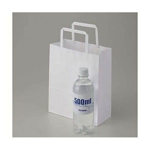 003275300手提げ紙袋平手晒白無地