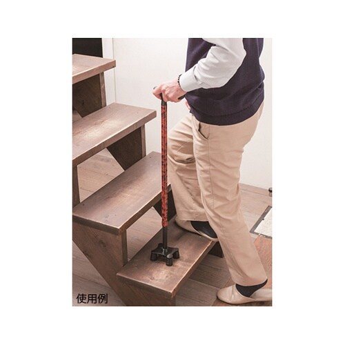 SSS−13 四点杖 伸縮タイプ 木目調