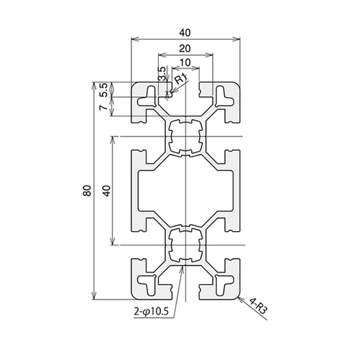 TSF40801800 40フレーム