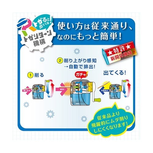 EK−4297−T 手動鉛筆削り 透明