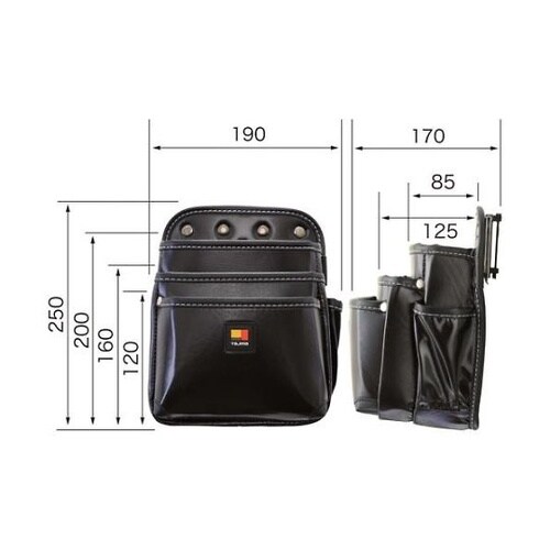 SFKBN3L 着脱式腰袋 3段大