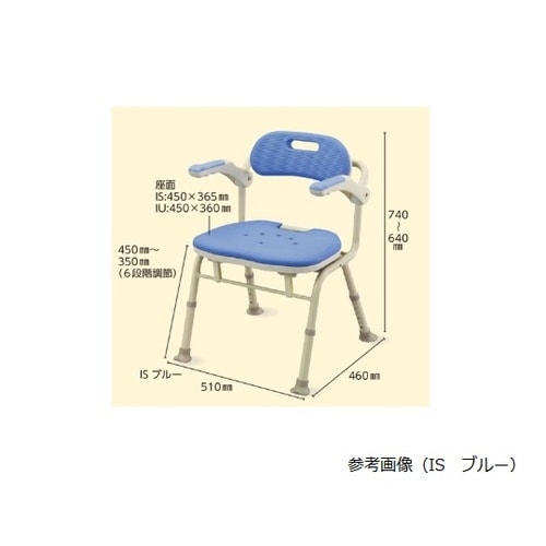 折りたたみシャワーベンチ IU レッド