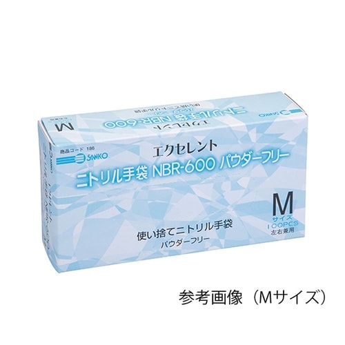 ニトリル手袋NBR−600 SSS