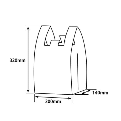 PS 弁当用レジ袋 乳白 小 100枚×