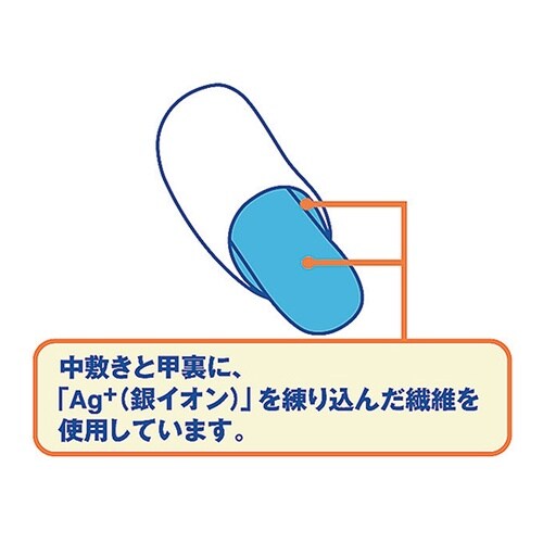 ネイビーL Ag+安心スリッパソフティ2