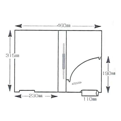 カルテフォルダー(ファスナー付き) 下見