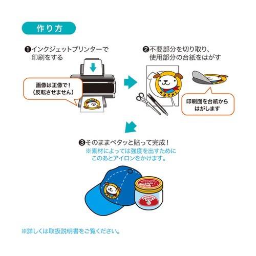 インクジェット用コットン布シール JP−