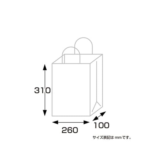 手提げ袋 白無地 260×100×310