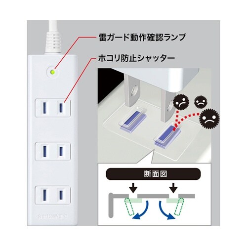 雷ガードタップ TAP−SP2114MG
