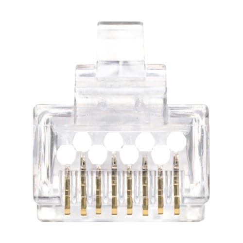 RJ−45コネクタ(カテゴリ6、貫通型、