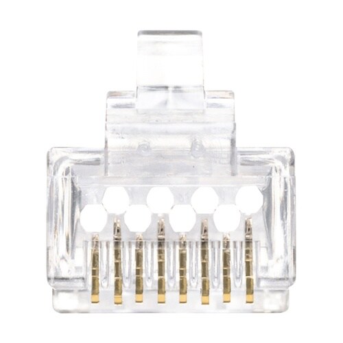 RJ−45コネクタ(カテゴリ6、貫通型、