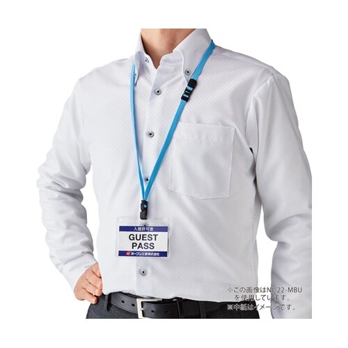 吊り下げ名札 フック式 名刺サイズ チャ