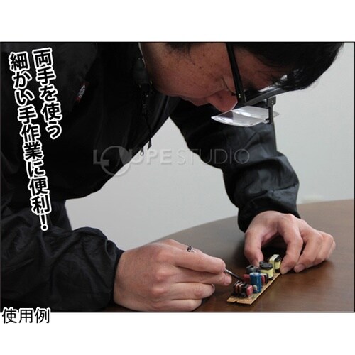 1.6倍双眼メガネルーペ メガネ式 HF