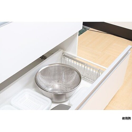 &kit コンパクトになる伸縮水切りかご