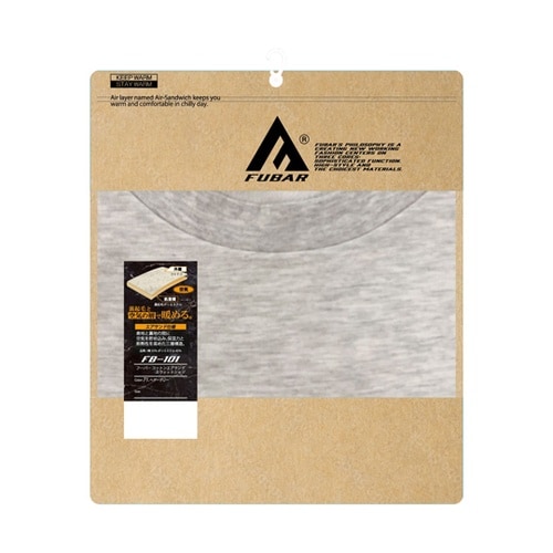 fubar コットンエアサンド ヘザー灰