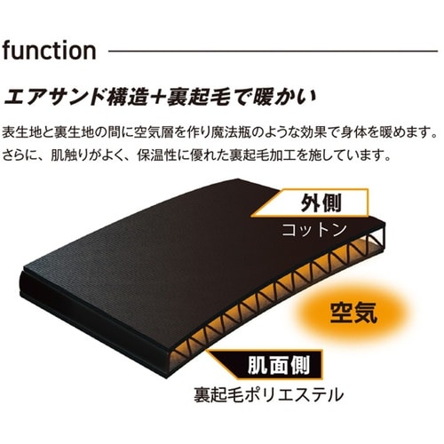 fubar コットンエアサンド 黒 M