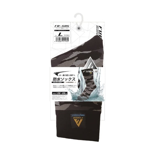 FB−505 防水靴下 迷彩L26−28