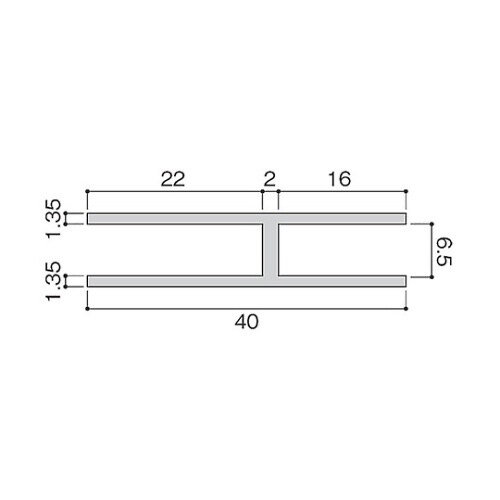 AJ4652アルミジョイナー40×6.5