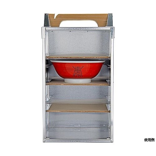 アルミ出前箱 岡持ち 縦型 高さ420m