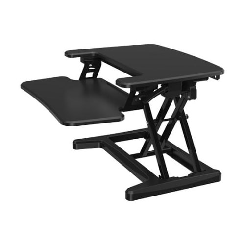 ガス圧式卓上PCデスク アルコーヴ 黒