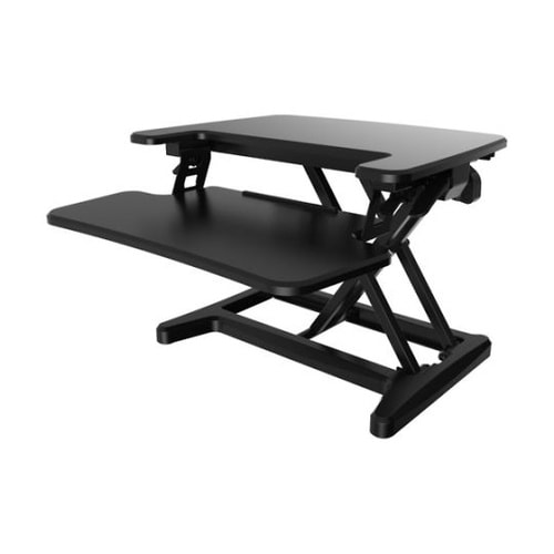 ガス圧式卓上PCデスク アルコーヴ 黒