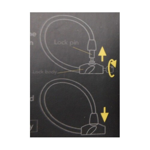 71705ケーブルロック60cmグリーン