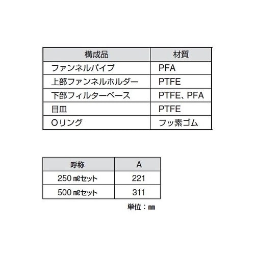 20162 フィルタホルダ 上部ホルダー
