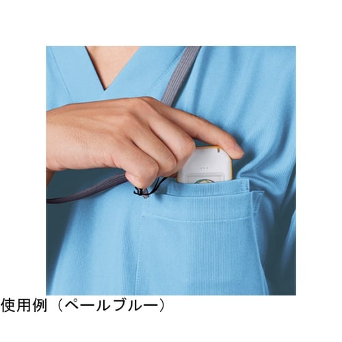 スクラブ 兼用 半袖 ピーコックグリーン