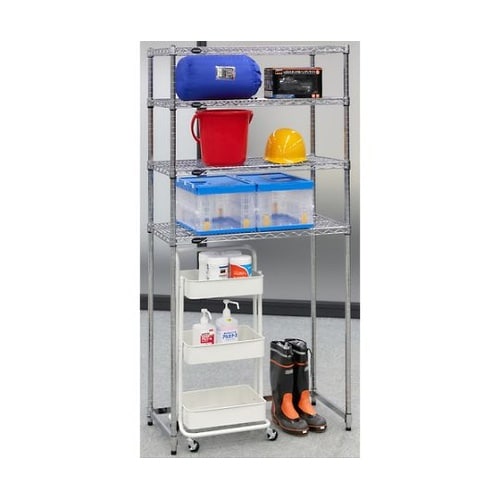 スチール製メッシュラック下段開放型 W9