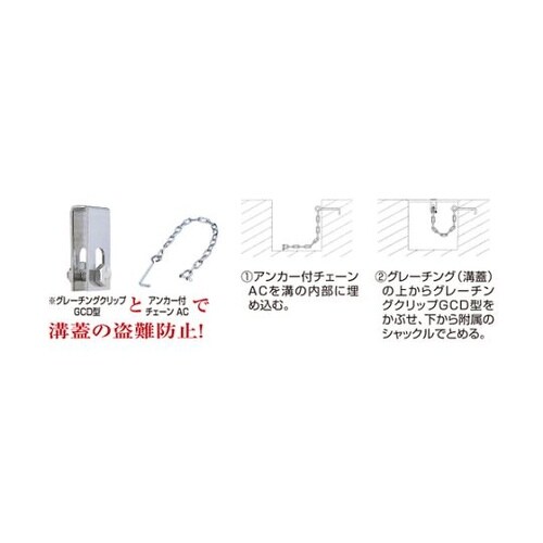 TGCH4 ステンレスアンカー付チェーン