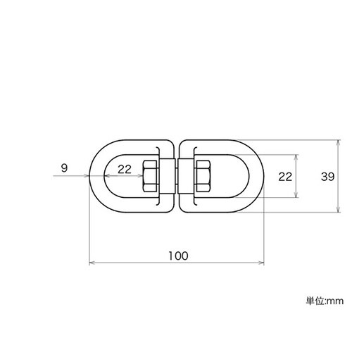 11323 ステンレス スイベル 9mm