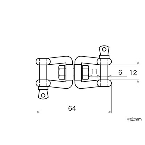 11325 ステンレス スイベル 両ネジ