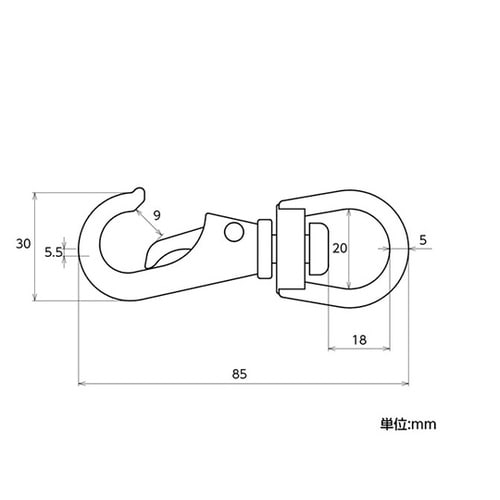 11222 ステンレス スイベルスナップ