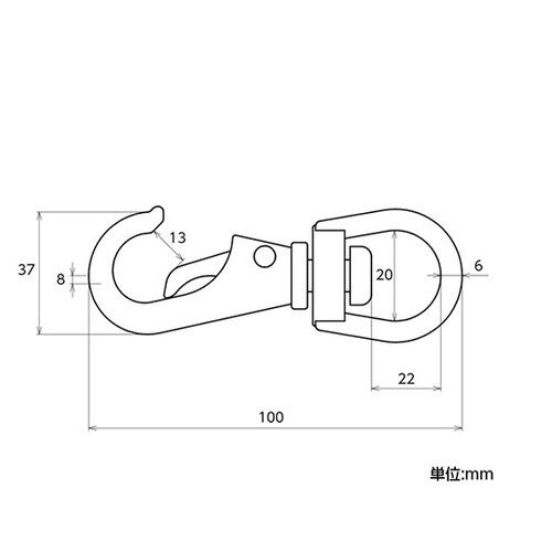 11223 ステンレス スイベルスナップ