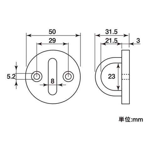 11158 ステンレスラウンドアイ8mm