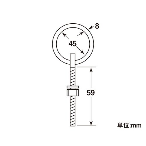 11138 ステンレスリングボルト8mm