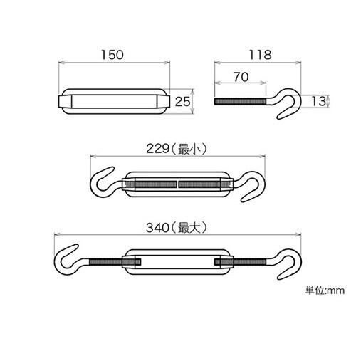 11380 枠式ターンバックル