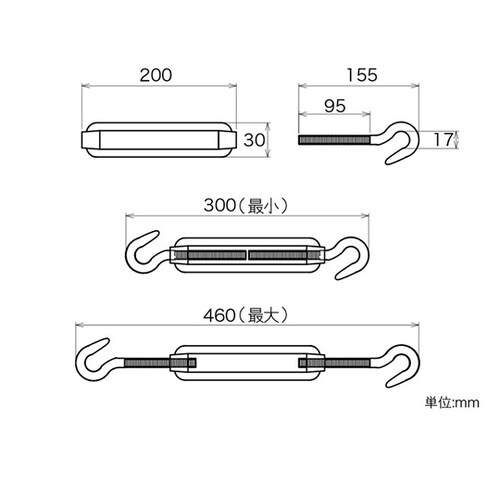 11381 枠式ターンバックル
