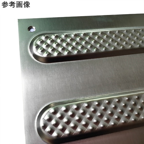 ステンレス点字タイル 線状突起 設置用ね