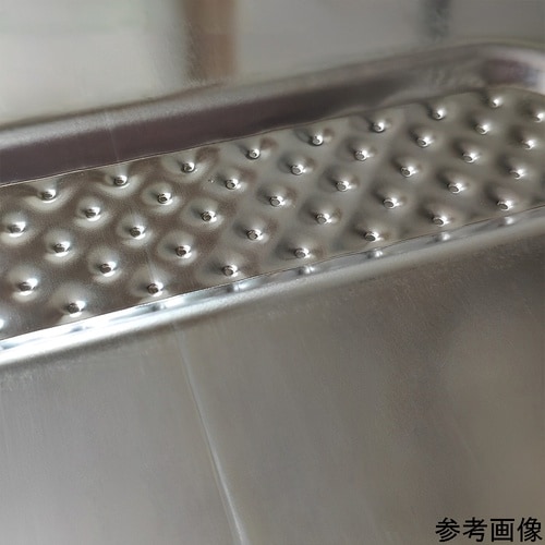 ステンレス点字タイル 線状突起 設置用ね