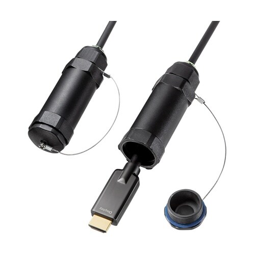 ドラム付き光ファイバHDMIケーブル (